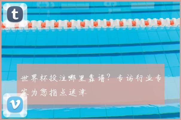世界杯投注哪里靠谱?专访行业专家为您指点迷津
